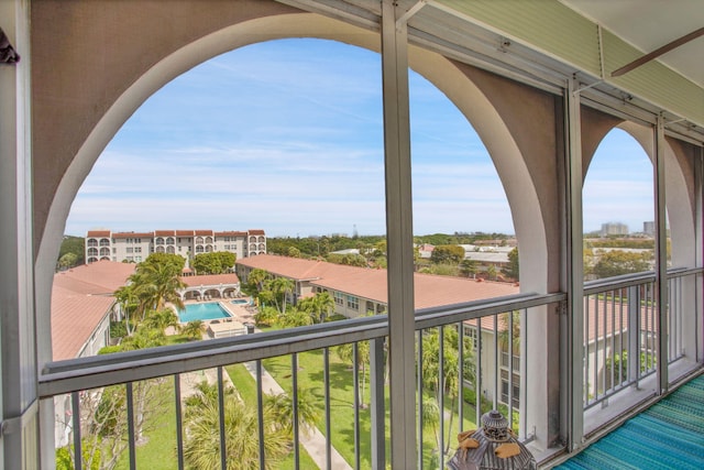 view of balcony