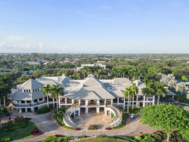 aerial view featuring a residential view