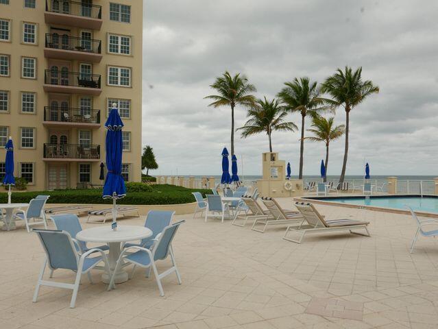 exterior space with a patio area and a swimming pool