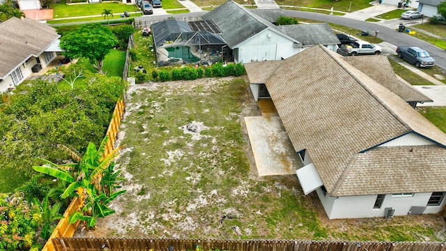 bird's eye view with a residential view