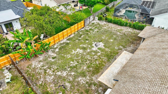 drone / aerial view with a residential view