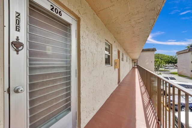 view of balcony