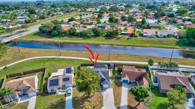 5598 Pebble Brook Ln, Boynton Beach, FL 33472 - aerial view with a residential view and a water view