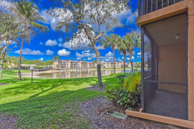 6705 Coral Lake Dr Unit 6705, Margate, FL 33063 - view of green lawn with a water view