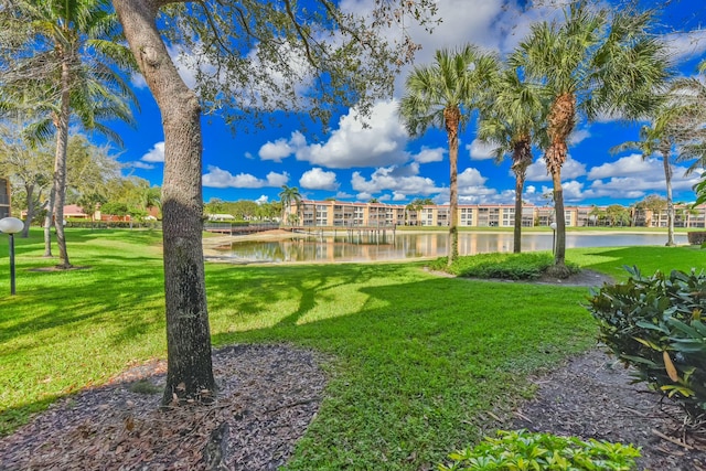 6705 Coral Lake Dr Unit 6705, Margate, FL 33063 - view of green lawn with a water view