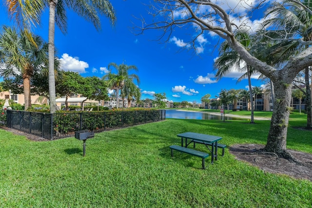 6705 Coral Lake Dr Unit 6705, Margate, FL 33063 - view of property's community featuring a water view and a lawn