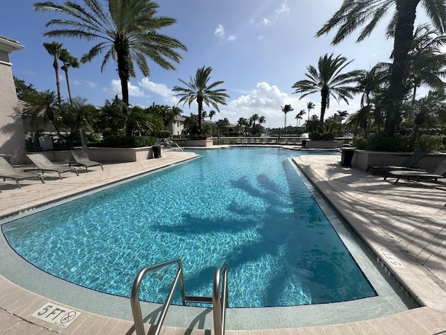 pool featuring a patio