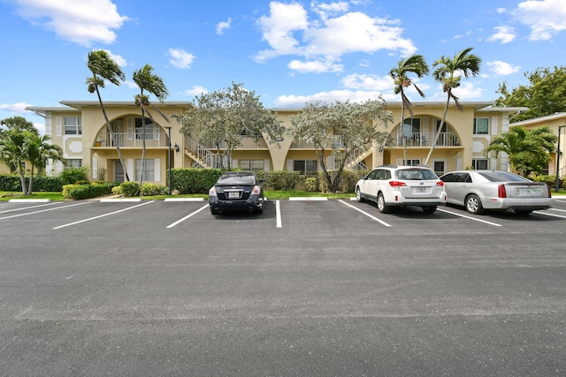 view of uncovered parking lot