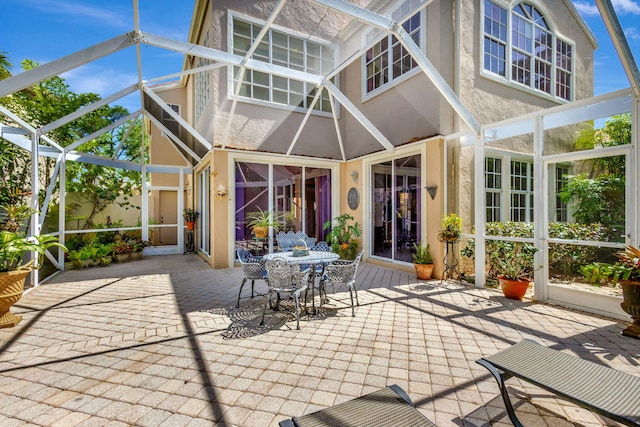 unfurnished sunroom with plenty of natural light