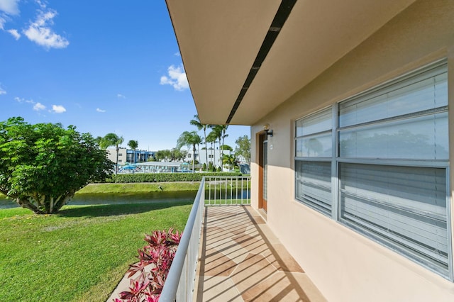 view of balcony