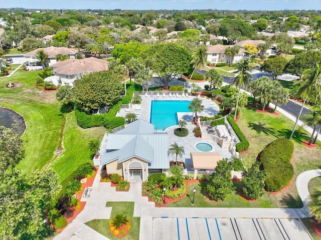 birds eye view of property