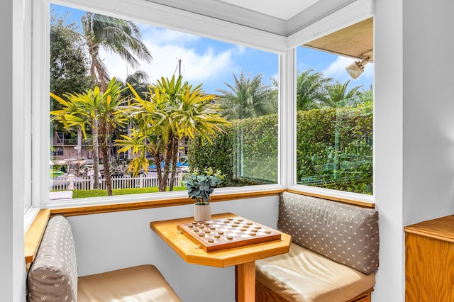 view of sunroom