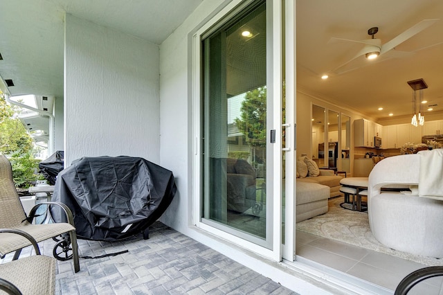 view of patio / terrace with grilling area