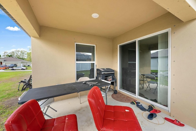 view of patio / terrace featuring area for grilling