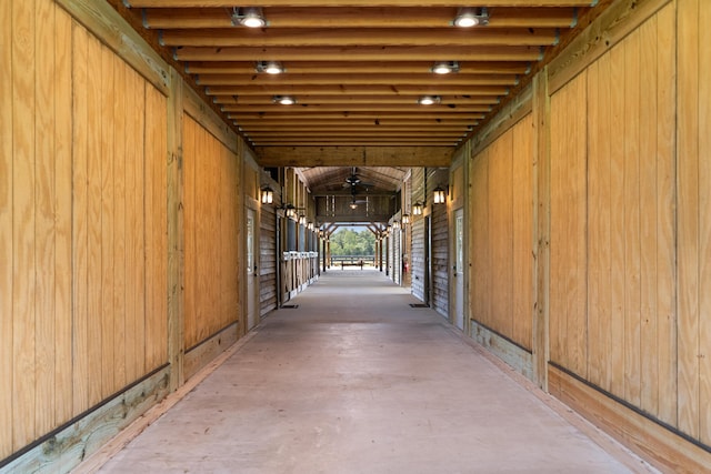 view of horse barn