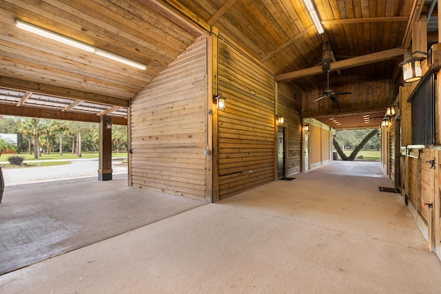 view of horse barn