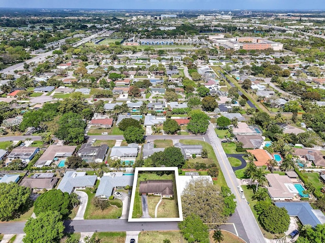 bird's eye view featuring a residential view