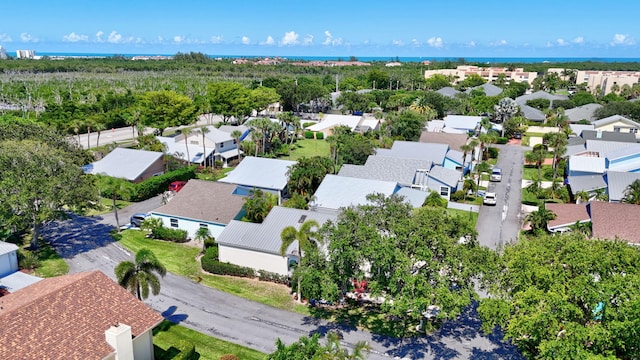 bird's eye view with a residential view