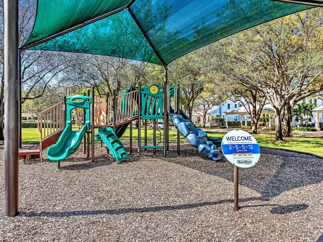 view of community jungle gym