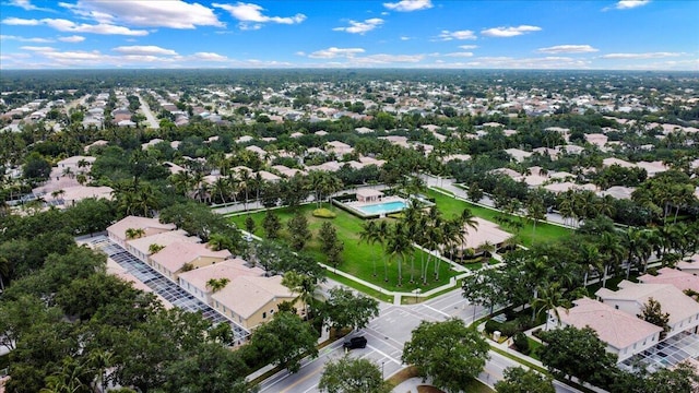 birds eye view of property featuring a residential view