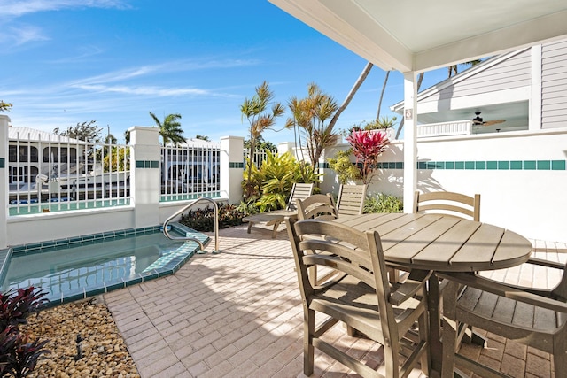 view of patio / terrace featuring outdoor dining area