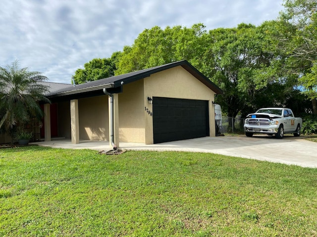 exterior space featuring driveway