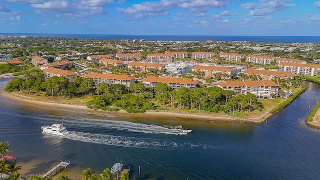2101 Marina Isle Way Unit 503, Jupiter, FL 33477 - bird's eye view of a nearby body of water and apartment complex