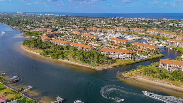 2101 Marina Isle Way Unit 503, Jupiter, FL 33477 - bird's eye view of a nearby body of water and apartment complex
