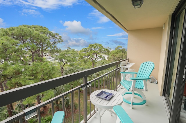 view of balcony