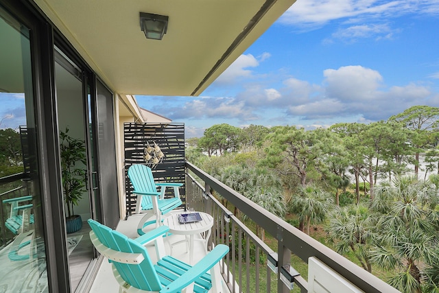 view of balcony