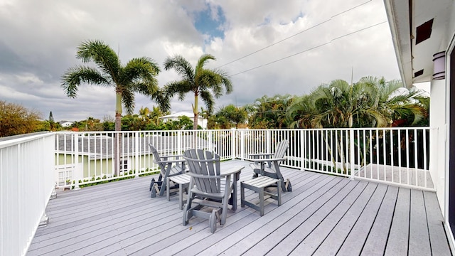 view of wooden terrace