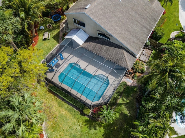 view of subject property featuring a pool