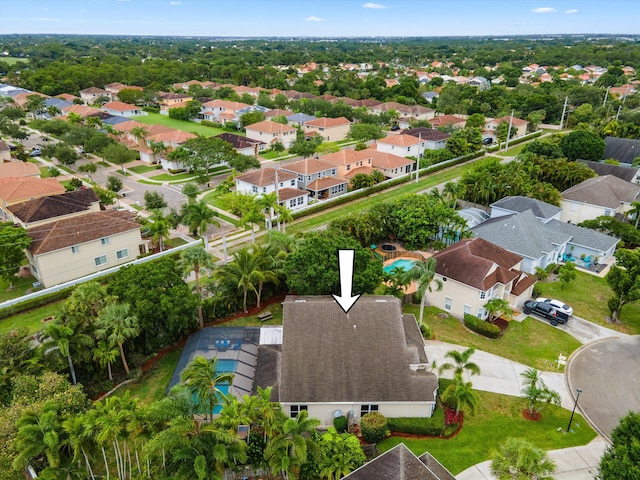 aerial perspective of suburban area