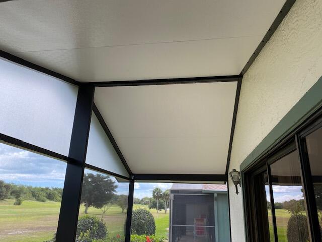 6764 SE Bunker Hill Dr, Hobe Sound, FL 33455 - view of unfurnished sunroom