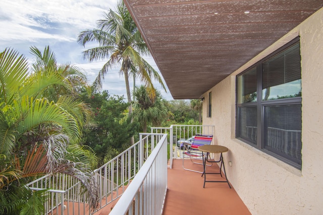 view of balcony