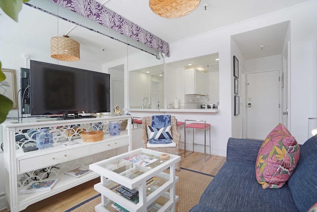 235 Sunrise Ave Unit 3225, Palm Beach, FL 33480 - living area featuring wood finished floors