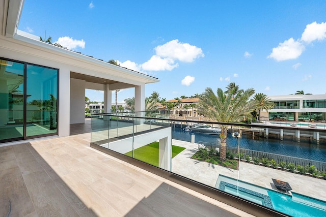 191 W Coconut Palm Rd, Boca Raton, FL 33432 - view of swimming pool featuring a water view
