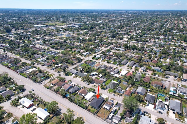 drone / aerial view featuring a residential view