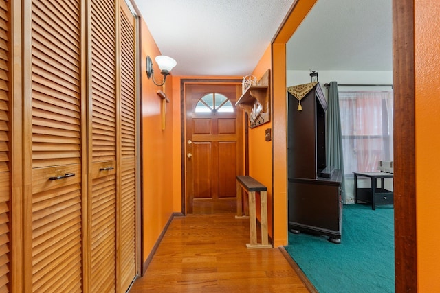 hallway featuring wood finished floors