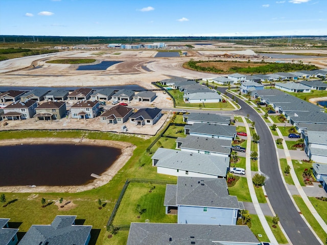 drone / aerial view with a residential view