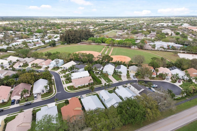 drone / aerial view featuring a residential view