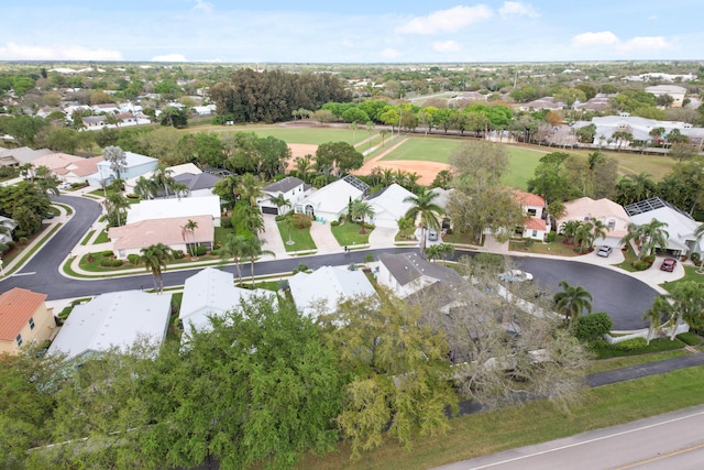 bird's eye view featuring a residential view