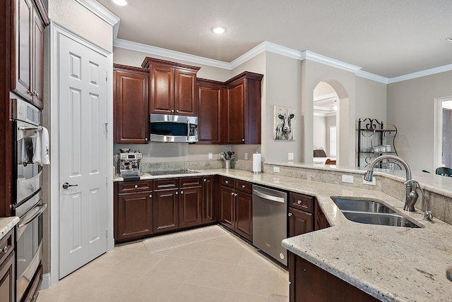 271 Rudder Cay Way, Jupiter, FL 33458 - kitchen featuring ceiling fan, visible vents, stainless steel dishwasher, dark brown cabinets, and a sink