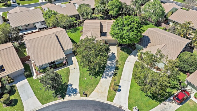 aerial view featuring a residential view