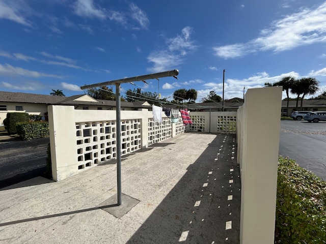 view of patio / terrace with fence