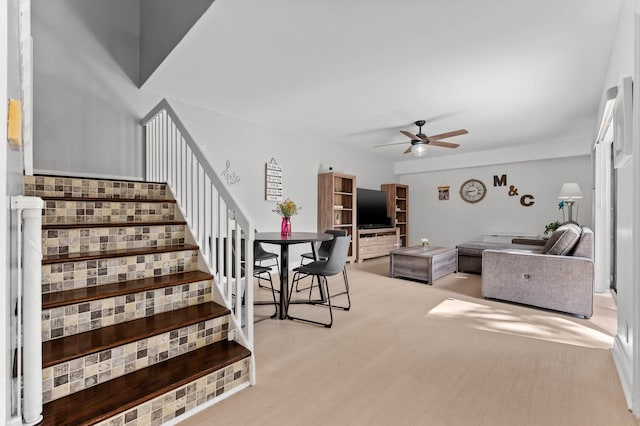 9965 NW 6th Ct, Plantation, FL 33324 - interior space with ceiling fan and wood finished floors