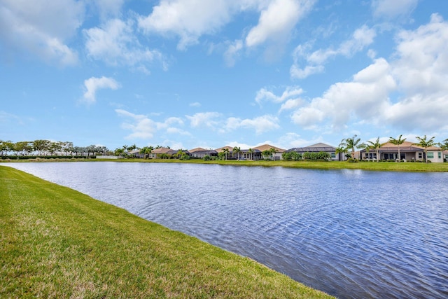 property view of water featuring a residential view