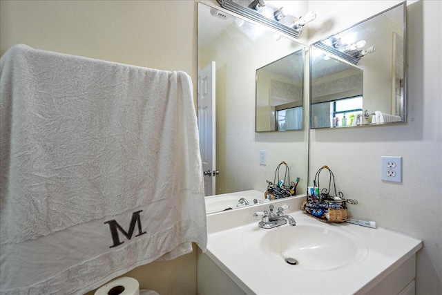 bathroom featuring vanity