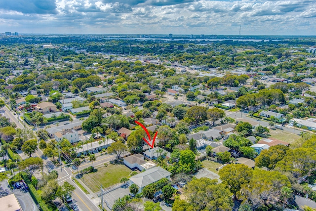 aerial view featuring a residential view