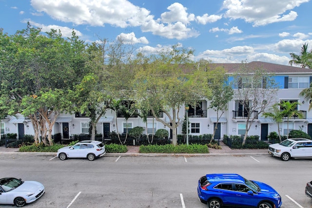 view of property with a residential view